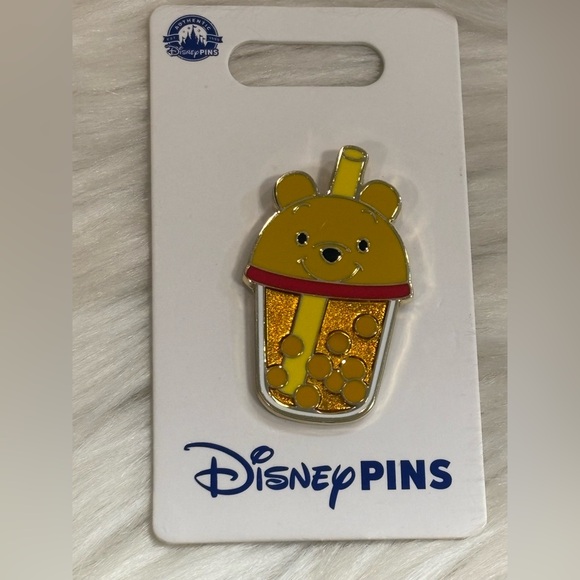 Disney Accessories - NEW Disney Parks Winnie The Pooh Boba Milk Tea Pin With a Card 2024
